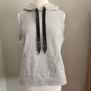 NWT Michael Kors gray tank hoodie size L